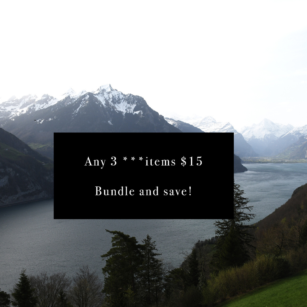 *** Sale *** ANY 3 Items with ***